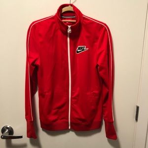 NWOT Nike Track Jacket with White Stripe